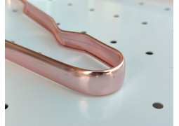 Плечики алюмінієві для пальто 41,5х1,2см (срібні)